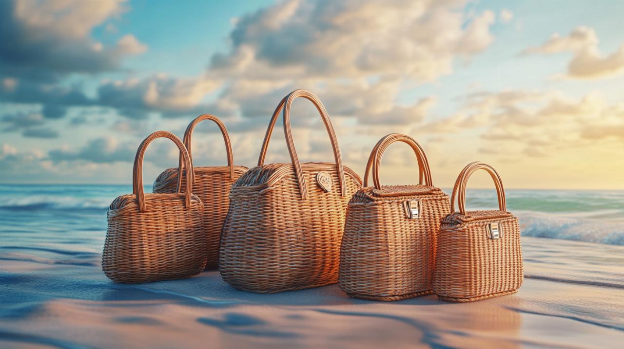 Tendencias en moda: la atracción de los bolsos de mimbre y cuero